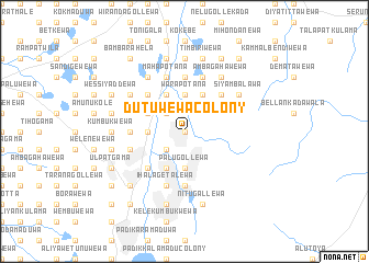 map of Dutuwewa Colony