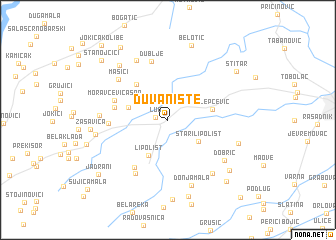 map of Duvanište