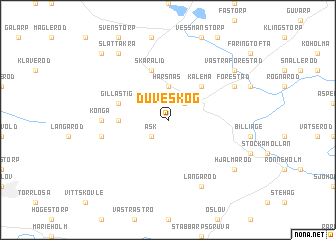 map of Duveskog