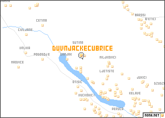 map of Duvnjačke Čubrice