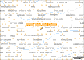 map of Duwayr al Mashāʼikh