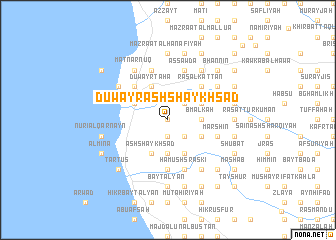 map of Duwayr ash Shaykh Sa‘d