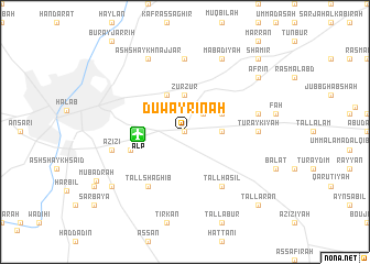 map of Duwayrīnah