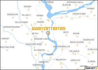 map of Duwayzāt Taḩtānī