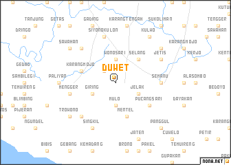 map of Duwet