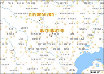 map of Duyanduyan