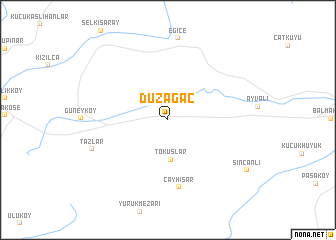 map of Düzağaç