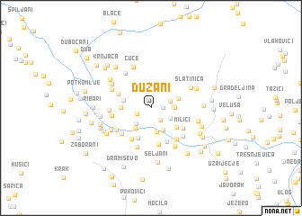 map of Dužani