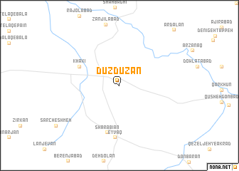 map of Dūzdūzān