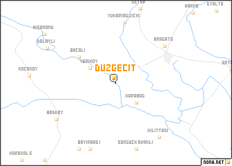 map of Düzgeçit