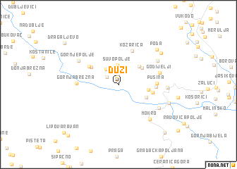 map of Duži