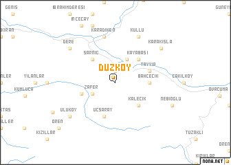 map of Düzköy