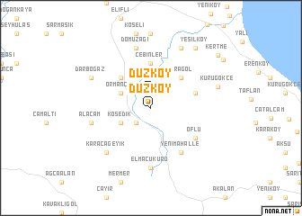 map of Düzköy