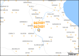 map of Düzköy