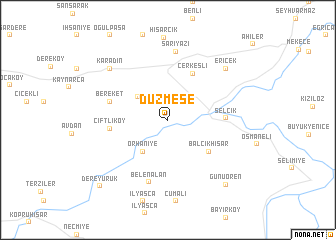 map of Düzmeşe