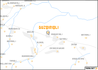 map of Düz Qırıqlı