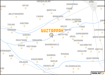 map of Dūz Tappah