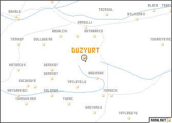 map of Düzyurt