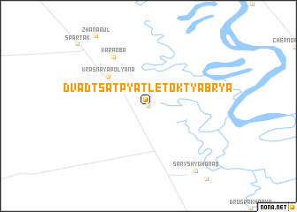 map of Dvadtsatʼ Pyatʼ Let Oktyabrya