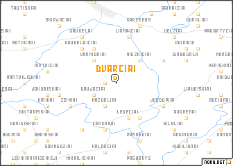 map of Dvarčiai