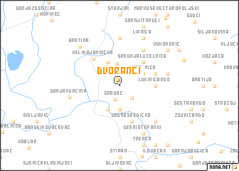 map of Dvoranci