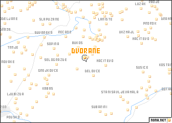 map of Dvorane