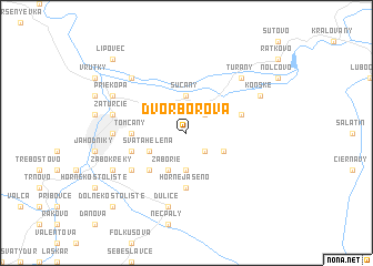 map of Dvor Borová