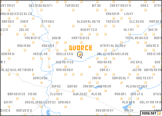 map of Dvorce