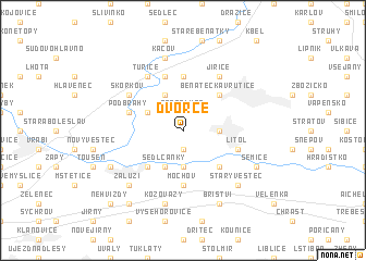 map of Dvorce