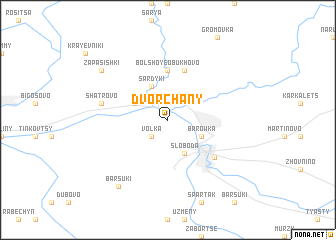 map of Dvorchany