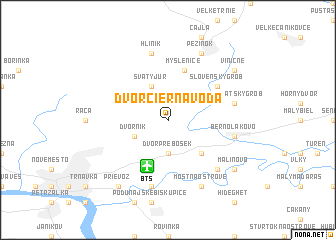 map of Dvor Čierna Voda