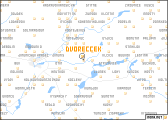 map of Dvorečcek