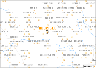 map of Dvorišće