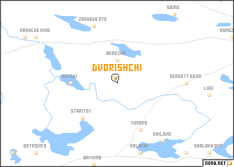 map of Dvorishchi