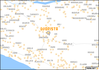 map of Dvorišta