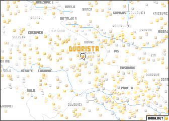 map of Dvorišta