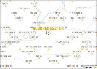 map of Dvor Keresztúr