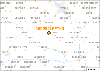 map of Dvor Pálffyho