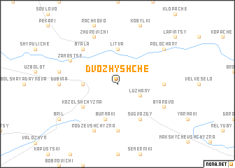 map of Dvozhyshche