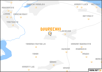 map of Dvurechki