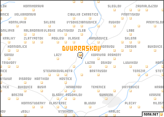 map of Dvŭr Raškov