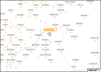 map of Dwabli