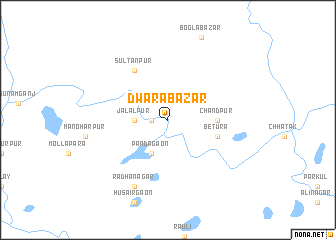 map of Dwāra Bāzār