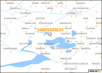 map of Dwarsgracht