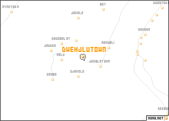 map of Dwehjlu Town