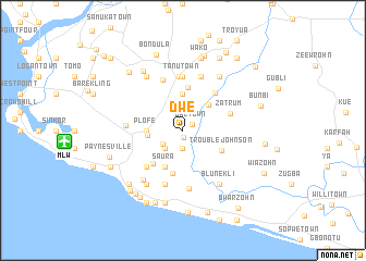 map of Dwe