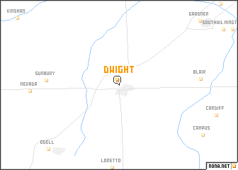 map of Dwight