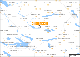 map of Dworackie