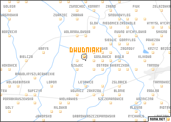 map of Dwudniaki