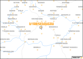 map of Dyabisédougou